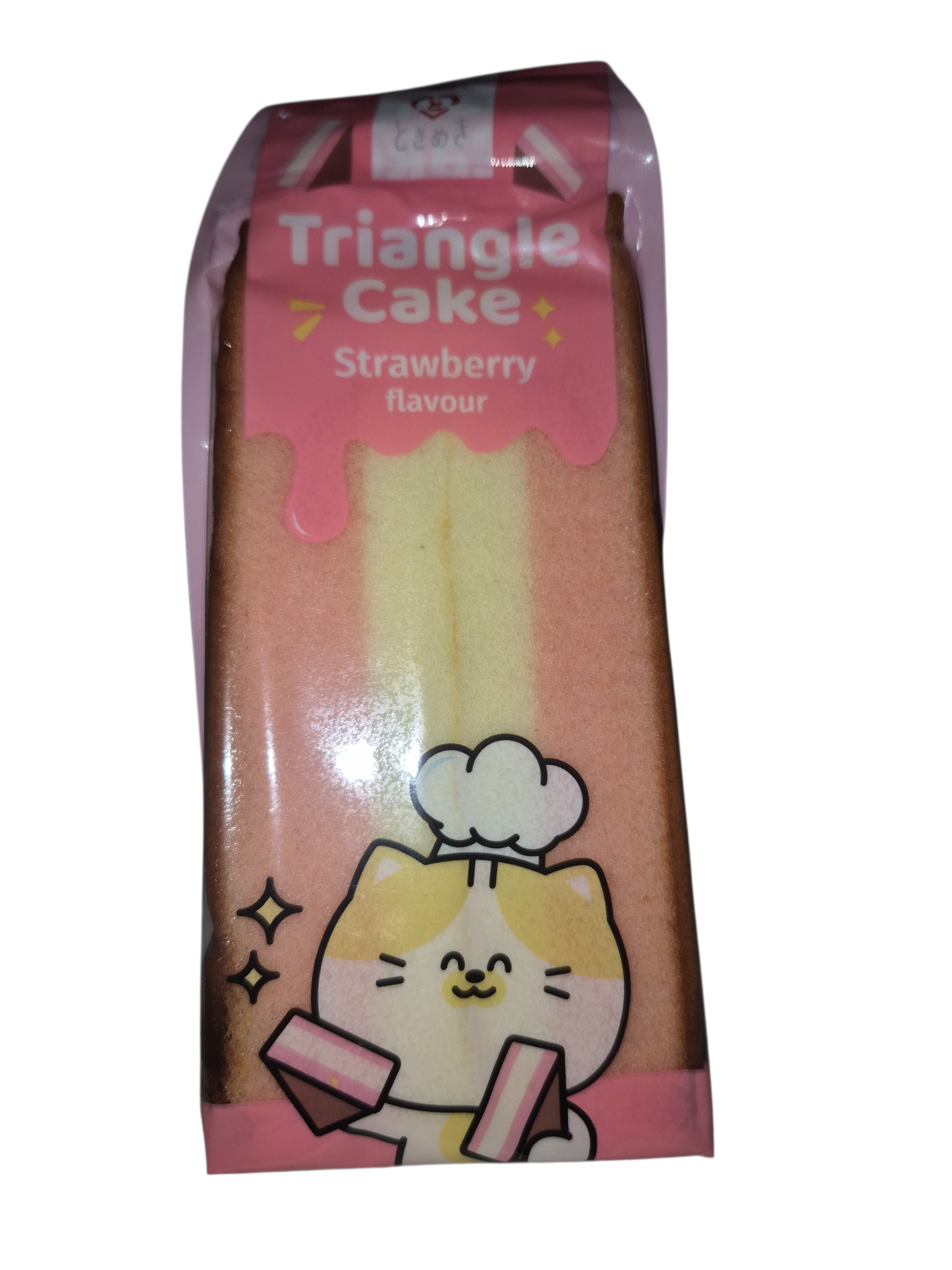 Tokimeki  Triangle Sponge Cake  Strawberry 90g