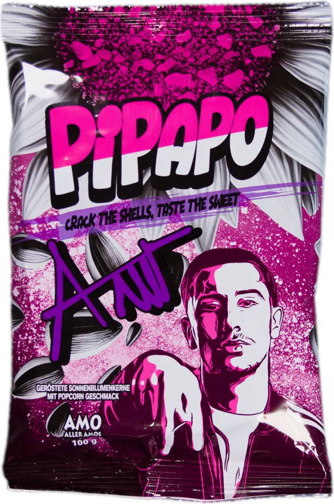 PIPAPO Amo geröstete Sonnenblumenkerne Sweet Popcorn 100g