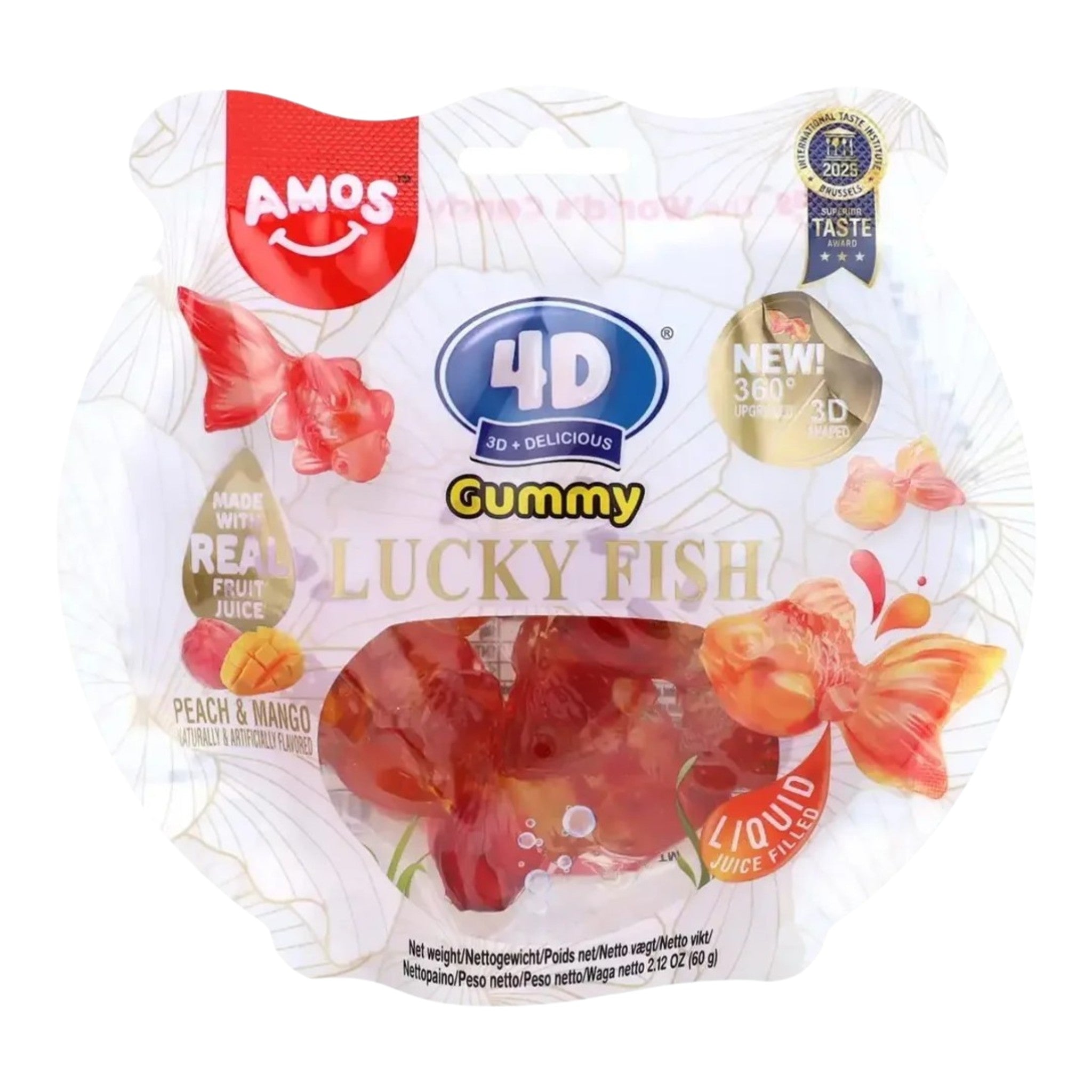 Amos 4D Gummy Lucky Fish 65g