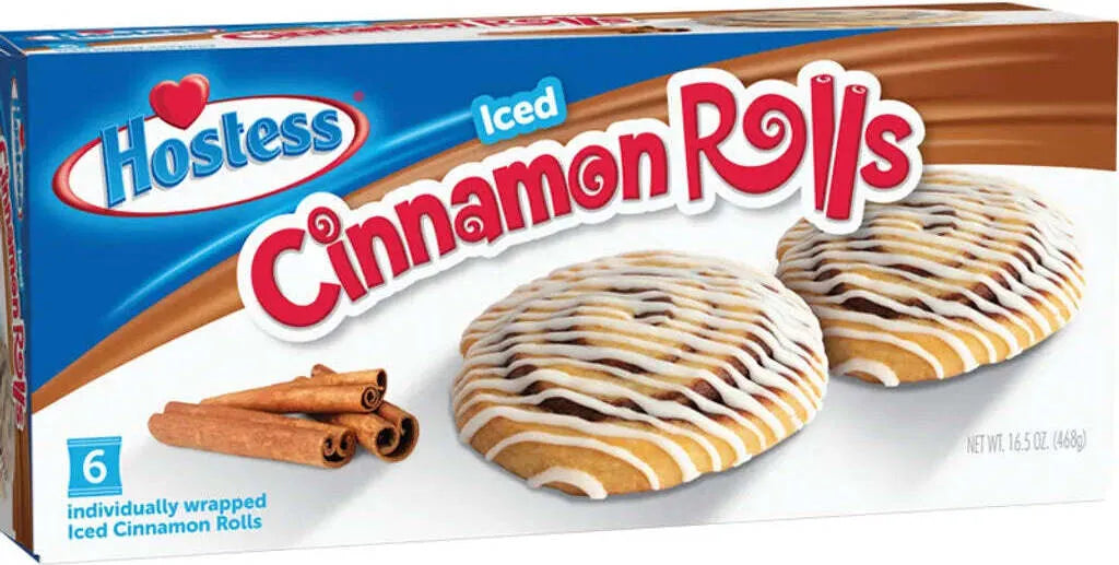 Hostess Iced Cinnamon Rolls 6-Pack 468g---AUSVERKAUF --