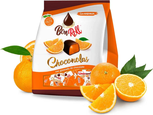 Uniconf BonRoll Fruchtgelee in dunkler Schokolade Orange, 80 g