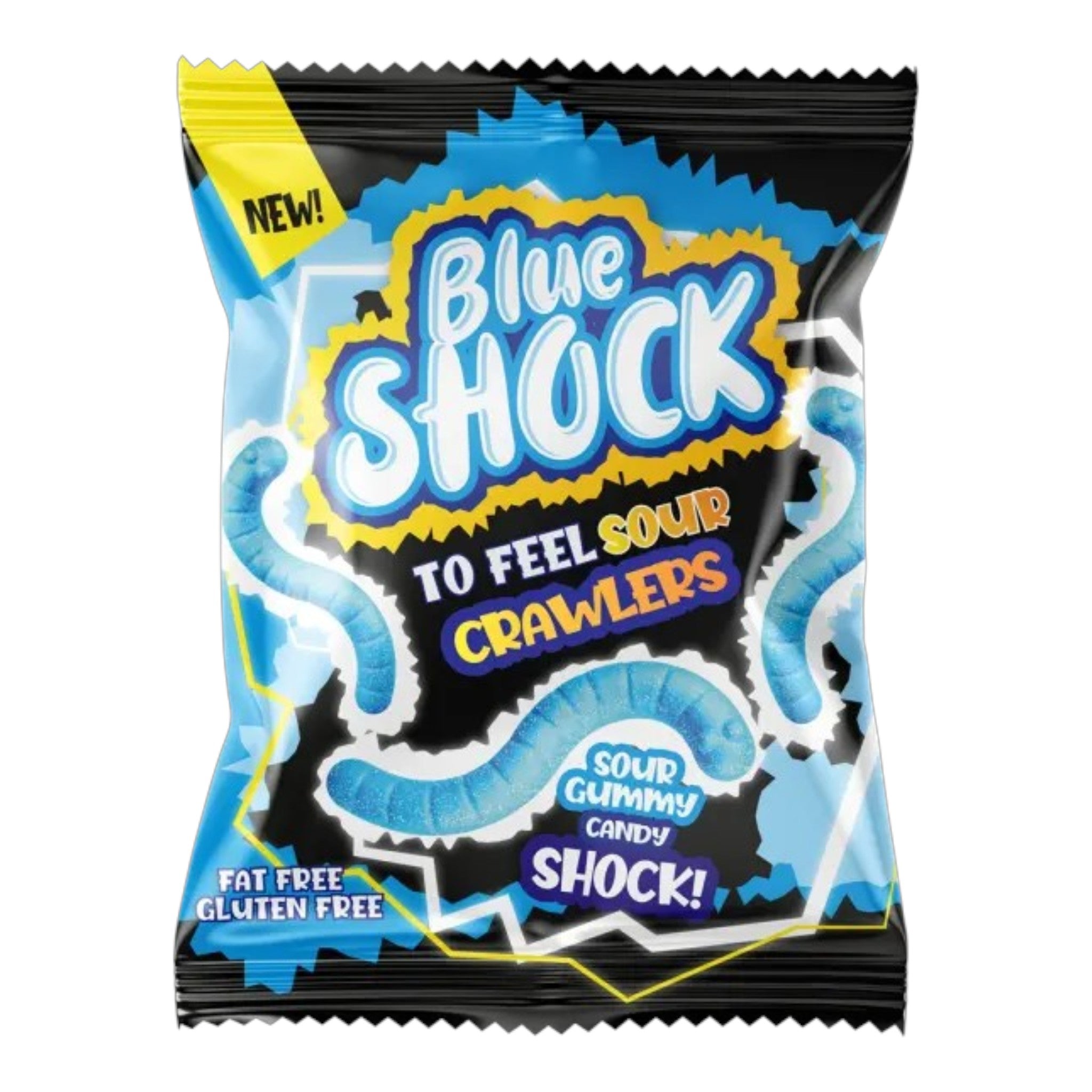 Blue Shock - Sour Worms - 80g - HALAL