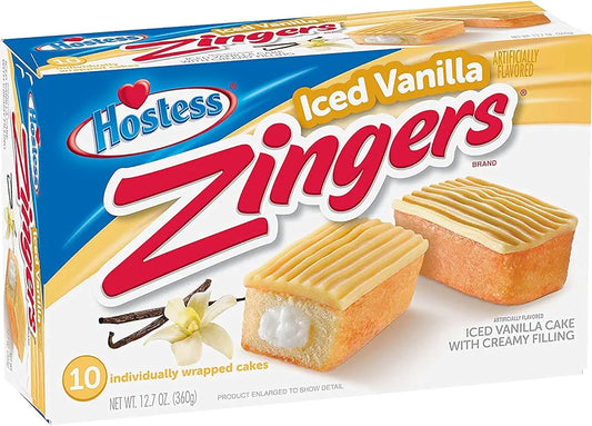Hostess Zingers Iced Vanilla - 360 g---AUSVERKAUF --