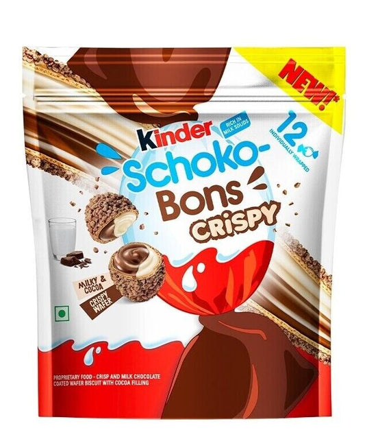 Ferrero | Kinder Schoko Bons Chrispy 67,2g, Schokolade, Creamy, Chrispy
