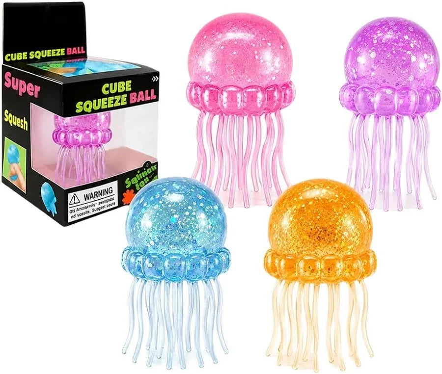 NeeDoh Jelly Squish 1 Stück in den Farben Lila, Rose,Blau und Orange