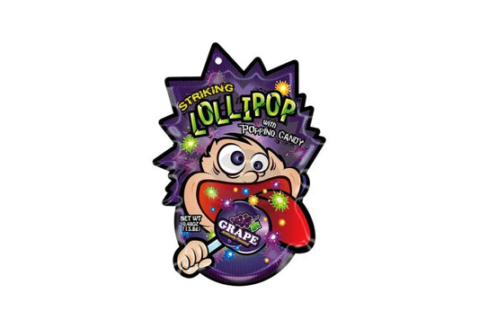 Striking Lollipop Popping Candy - Grape - 13.8g