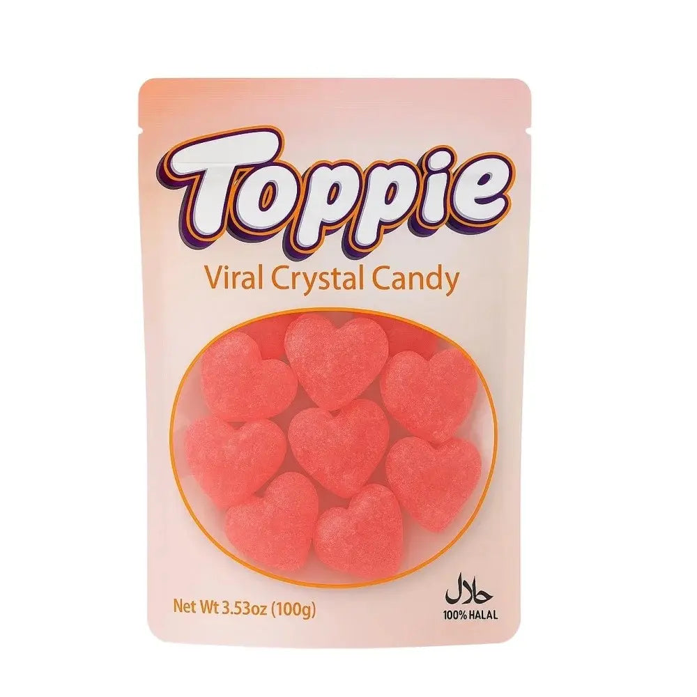 TOPPIE - Viral Crystal Candy - Erdbeere - Halal - 100g