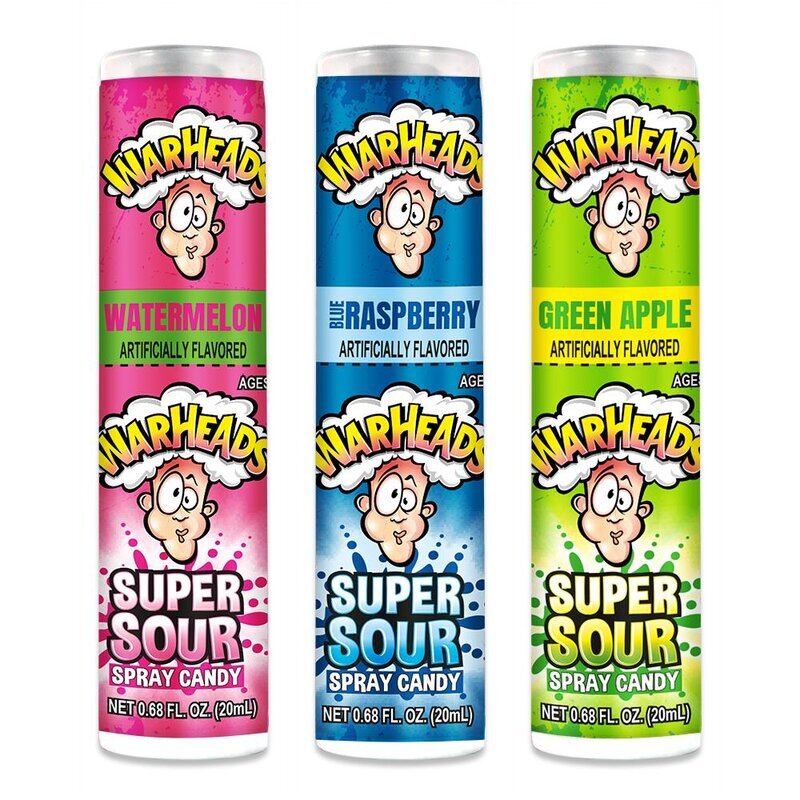 WARHEADS SUPER SOUR UPRIGHT BOX SPRAY 20ML 3 Varianten