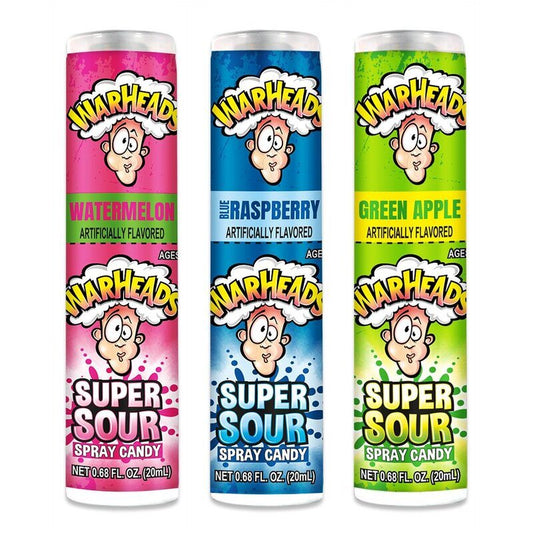 WARHEADS SUPER SOUR UPRIGHT BOX SPRAY 20ML 3 Varianten